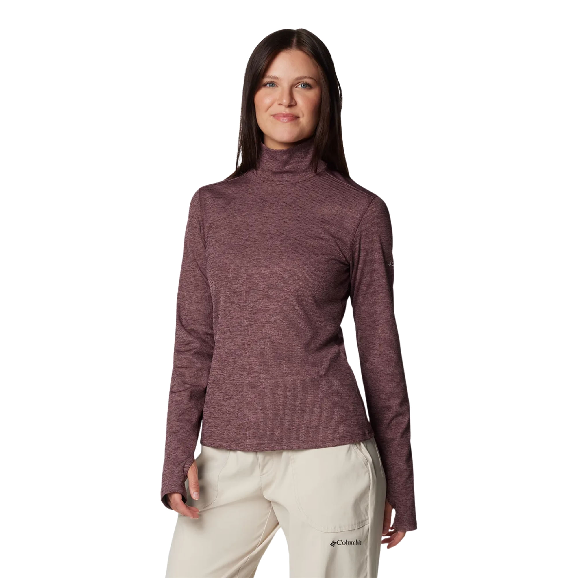 Blusão Columbia Boundless Days Knit Turtleneck Feminina - Bordô