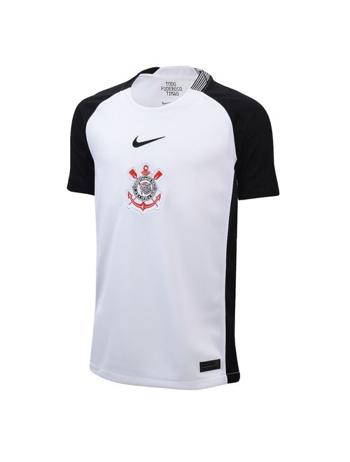 Camisa Corinthians I 25/26 Nike Infantil - Branco