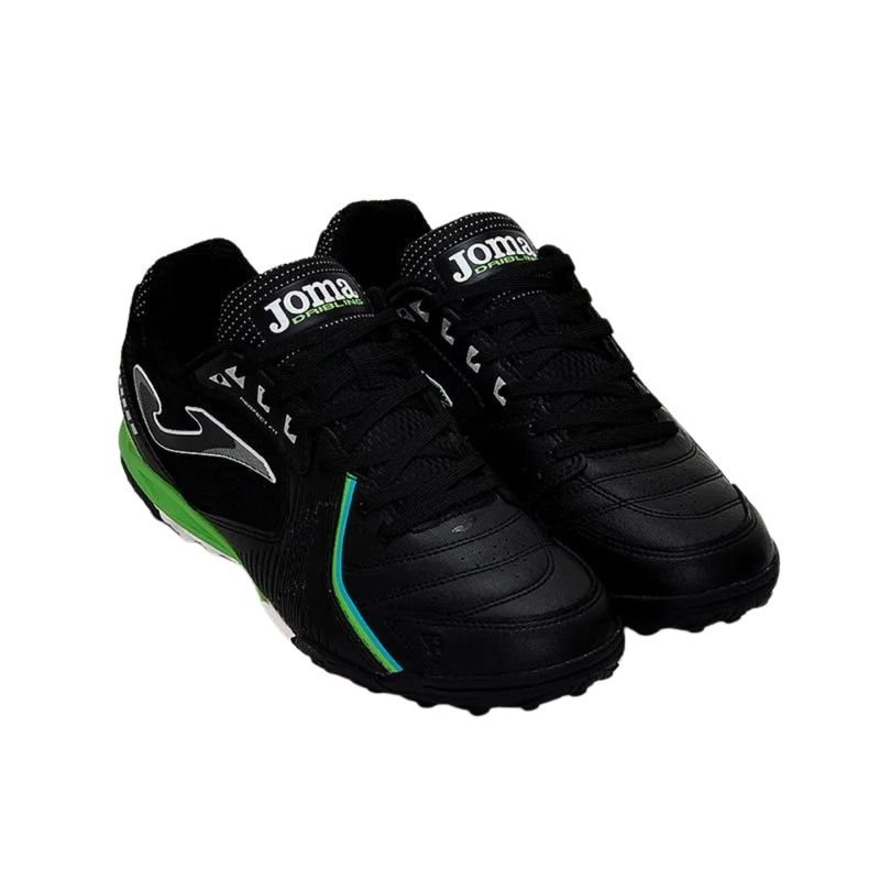 chuteira-society-joma-dribiling-masculina-preta-verde