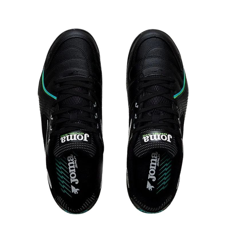 chuteira-society-joma-dribiling-masculina-preta-verde
