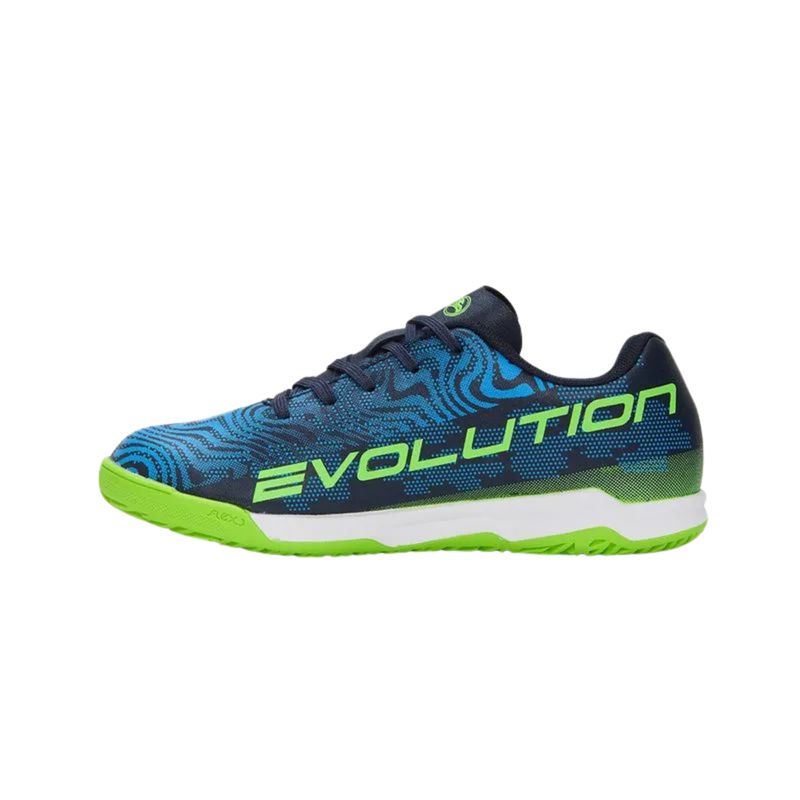 chuteira-futsal-joma-evolution-infantil-azul-marinho-verde