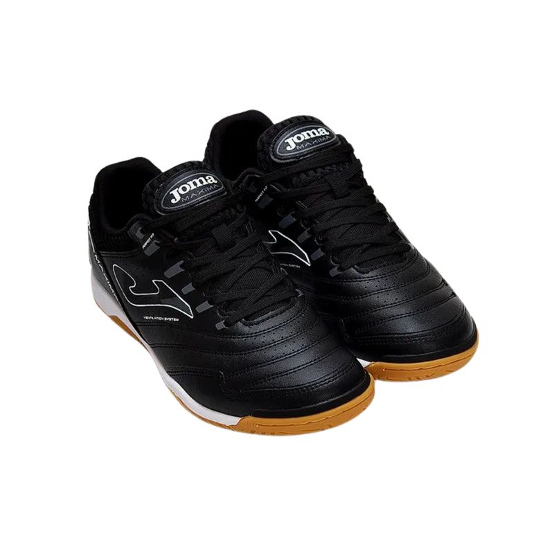chuteira-futsal-joma-maxima-masculina-preta-branca