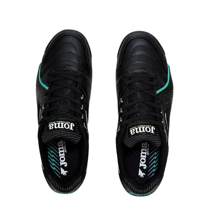 chuteira-futsal-joma-dribiling-masculina-preta-verde
