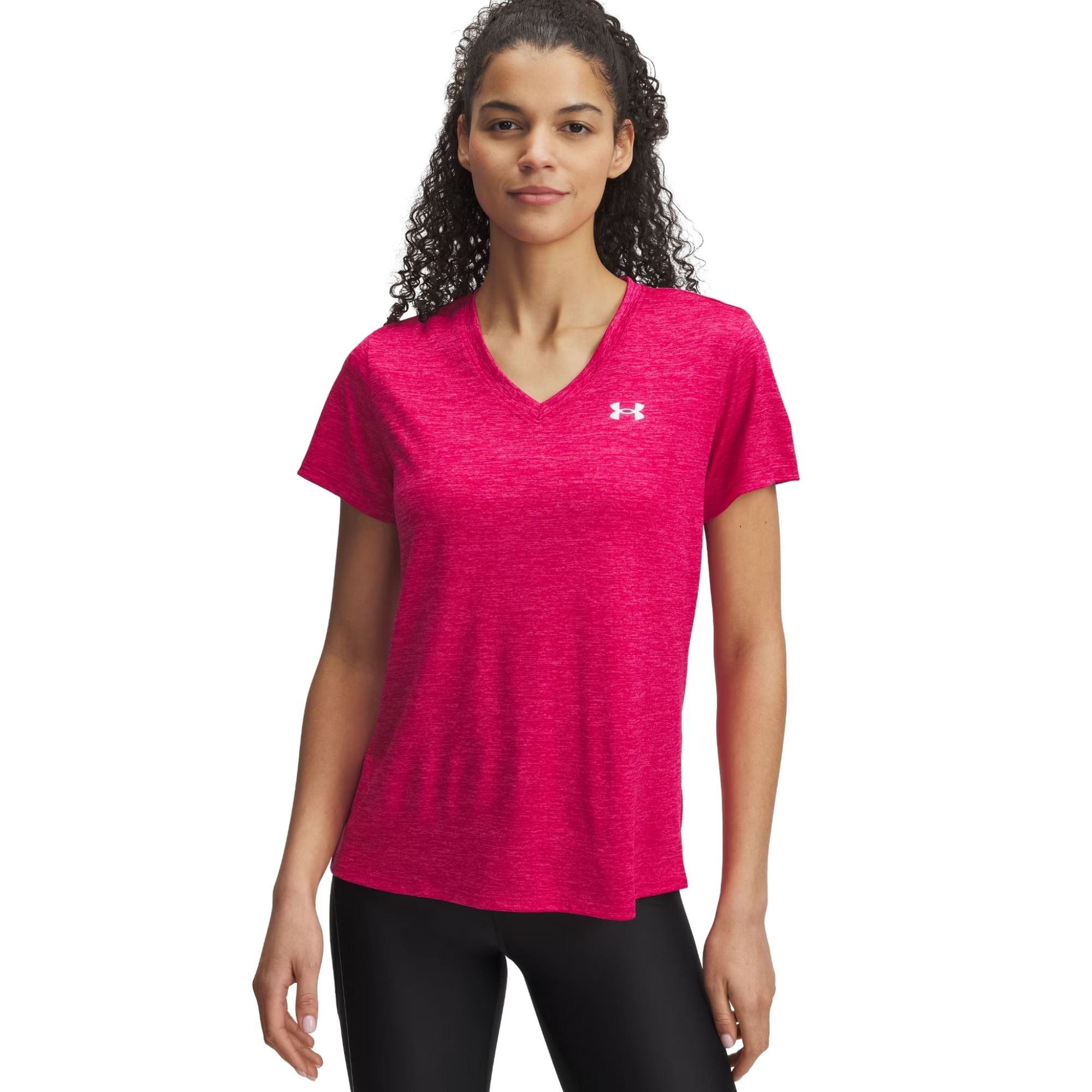 Camiseta Under Armour Tech Twist Feminina - Rosa Escuro