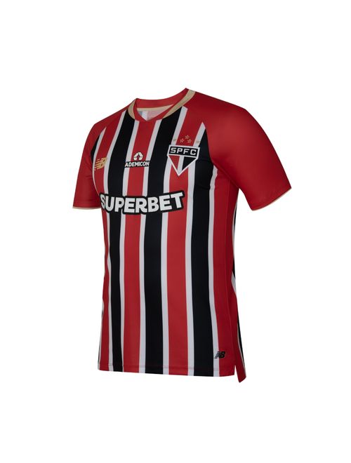 Camisa São Paulo II 25/26 New Balance Torcedor Masculina - Vermelha/Branca