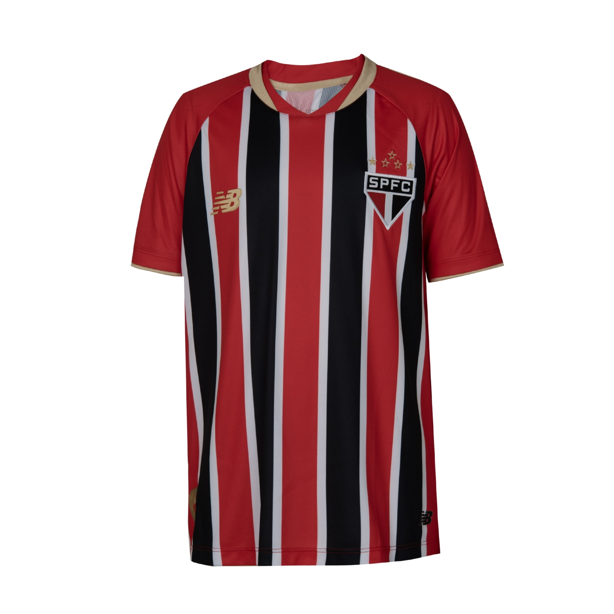 Camisa São Paulo II 25/26 New Balance Infantil - Vermelha/Branca