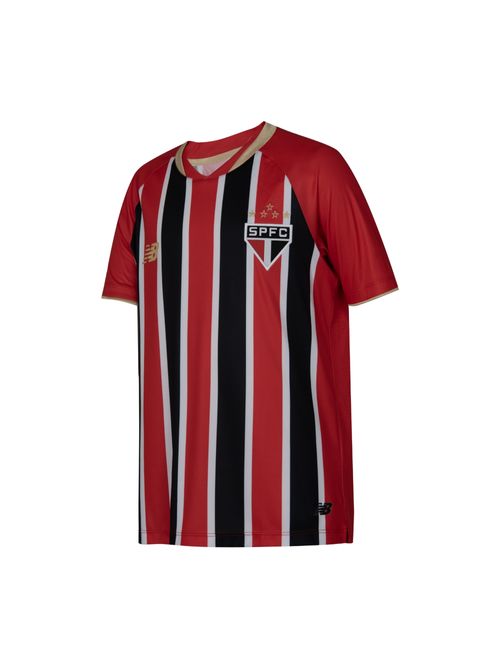 Camisa São Paulo II 25/26 New Balance Infantil - Vermelha/Branca
