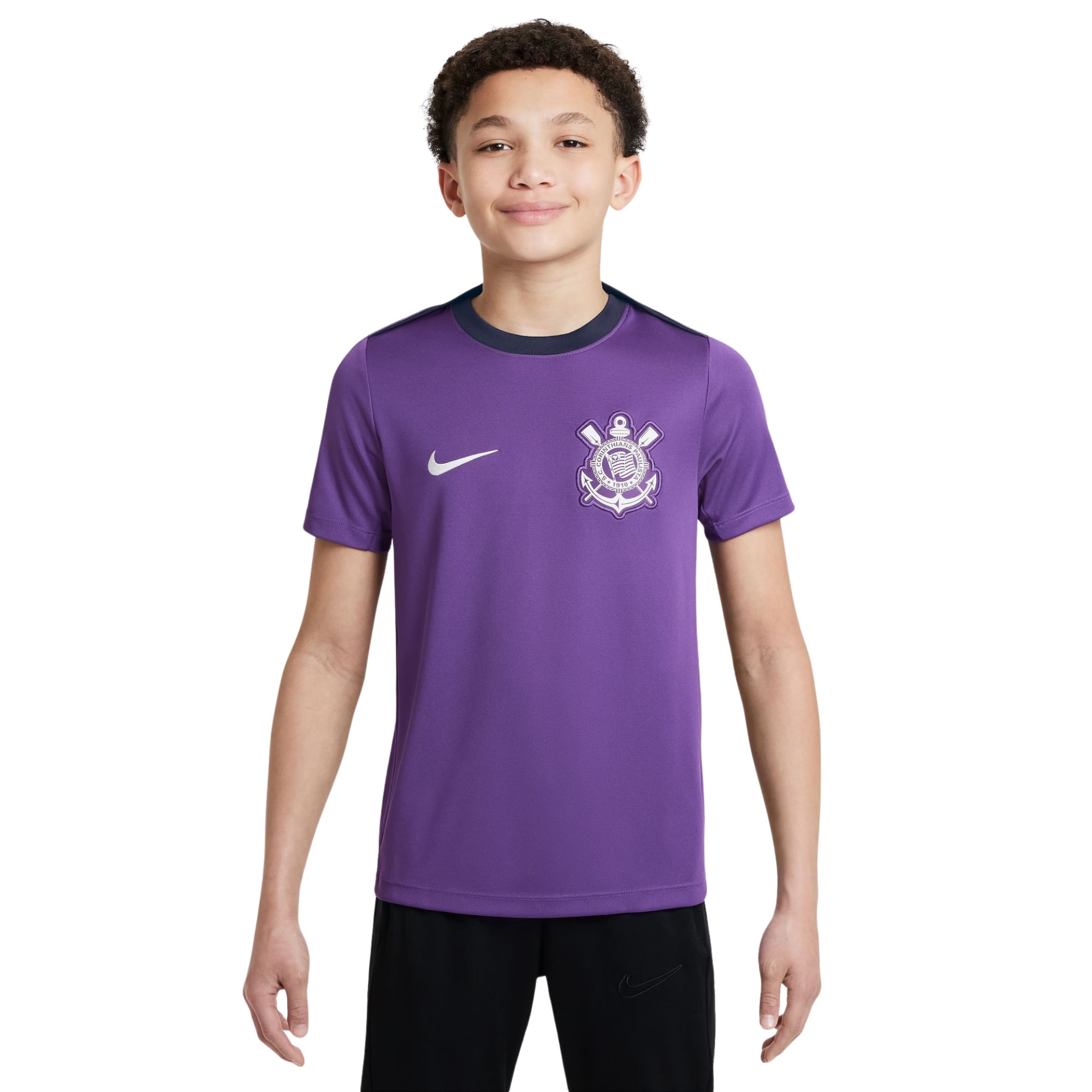 Camisa Corinthians 25/26 Nike Treino Infantil - Roxa