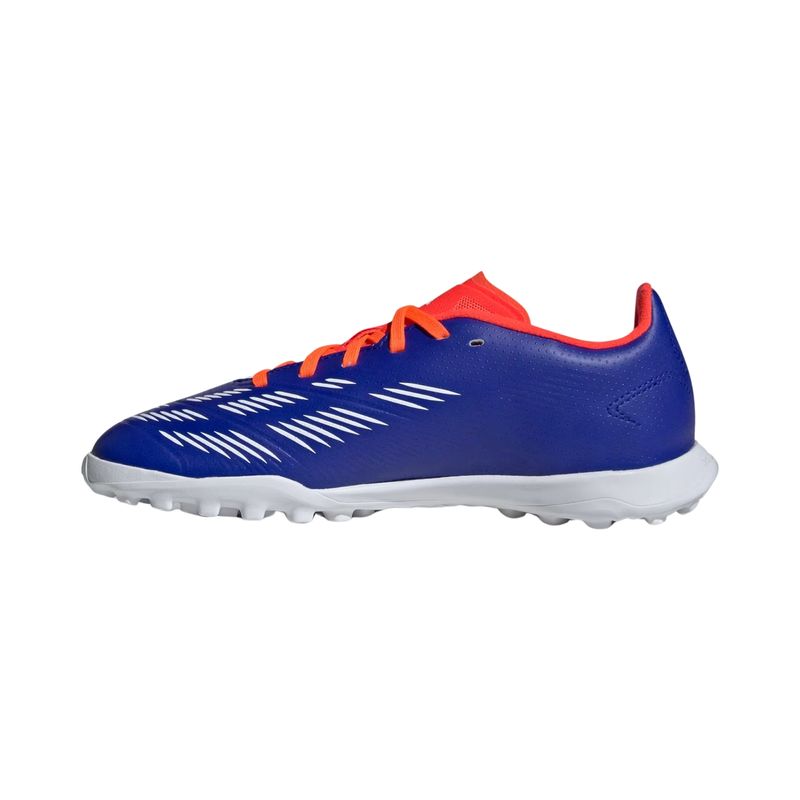 chuteira-society-adidas-predator-league-low-infantil-azul-branca