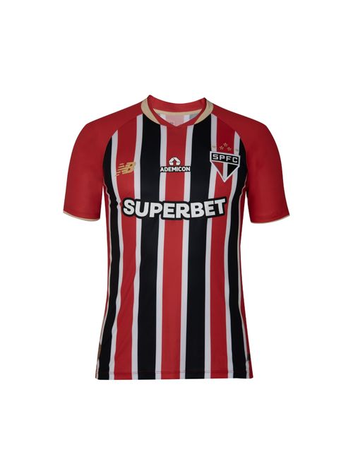 Camisa São Paulo II 25/26 New Balance Torcedor Masculina - Vermelha/Branca