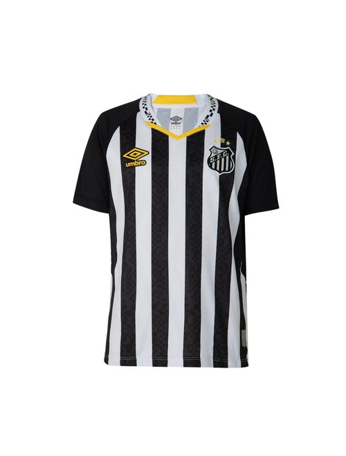 Camisa Santos II 25/26 Umbro Infantil - Preta/Branca