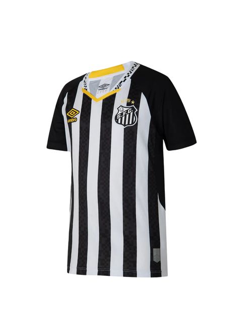 Camisa Santos II 25/26 Umbro Infantil - Preta/Branca