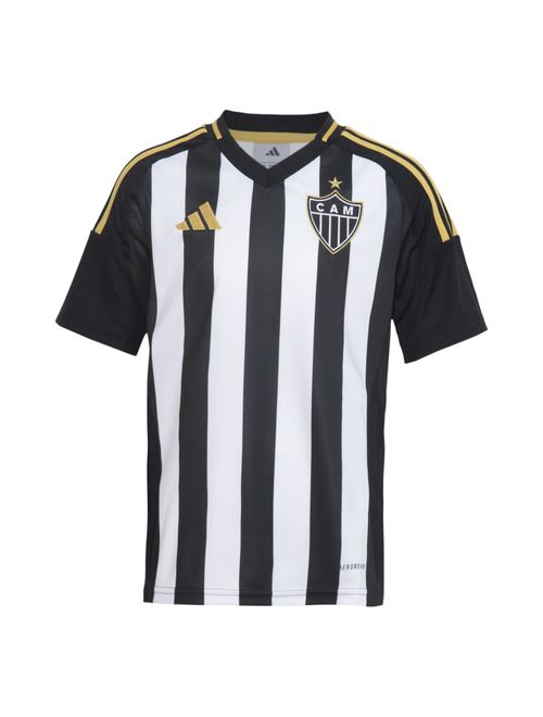 Camisa Atlético Mineiro I 25/26 Adidas Infantil - Preta/Branca