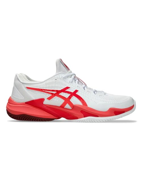 Tênis Asics Court Ff 3 Novak Clay Masculino - Branco/Vermelho