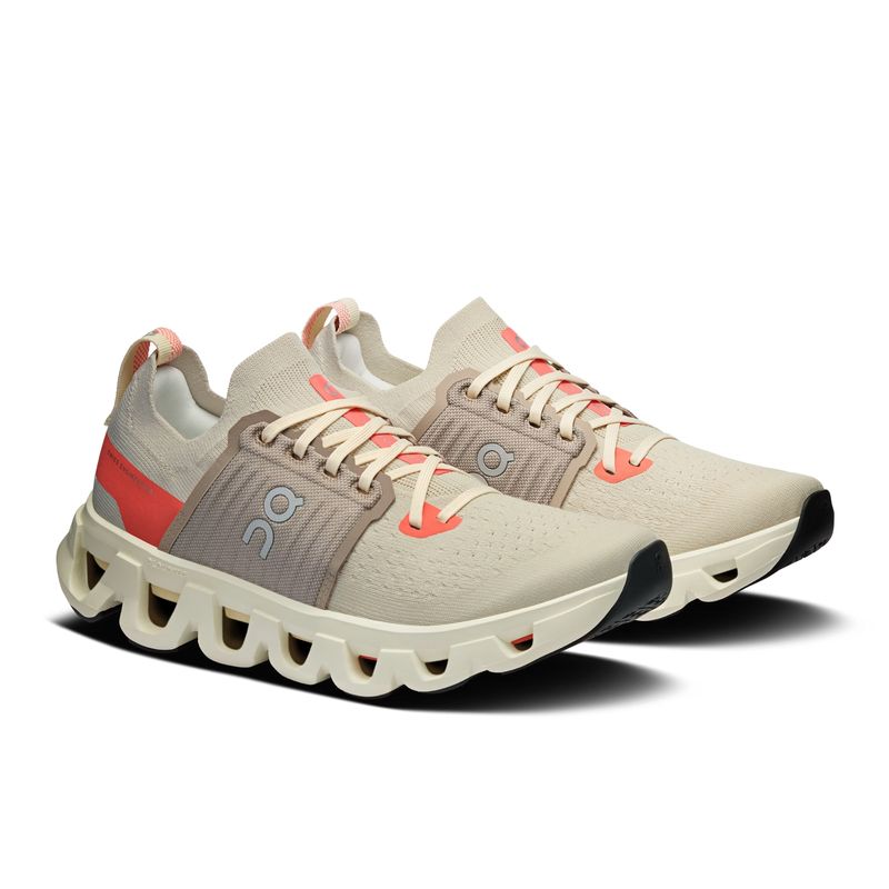 tenis-on-running-cloudswift-4-feminino-creme-salmao