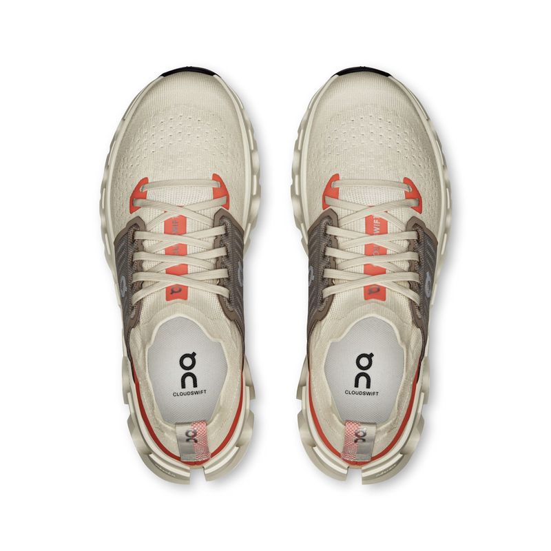 tenis-on-running-cloudswift-4-feminino-creme-salmao