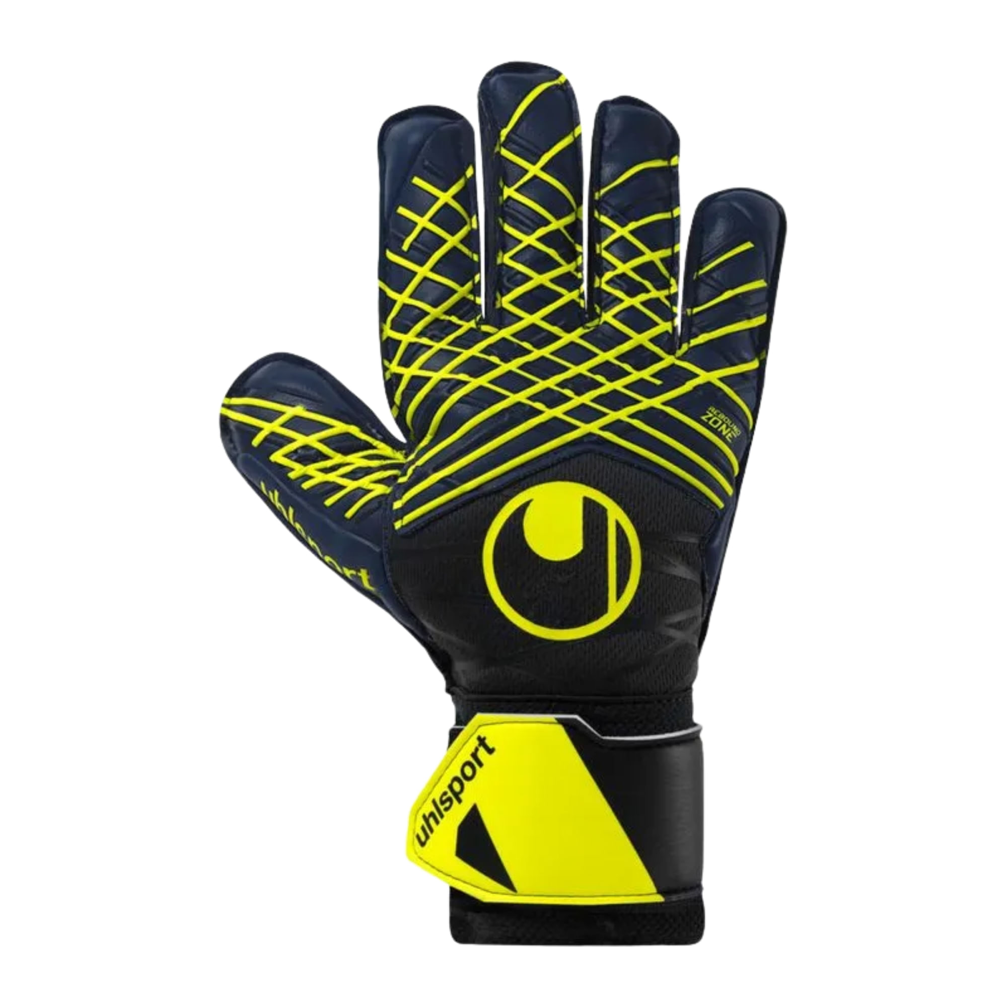 Luva Goleiro Uhlsport Prediction Soft Pro Unissex - Marinho/Amarela
