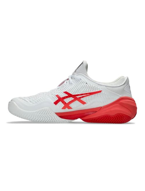 Tênis Asics Court Ff 3 Novak Clay Masculino - Branco/Vermelho