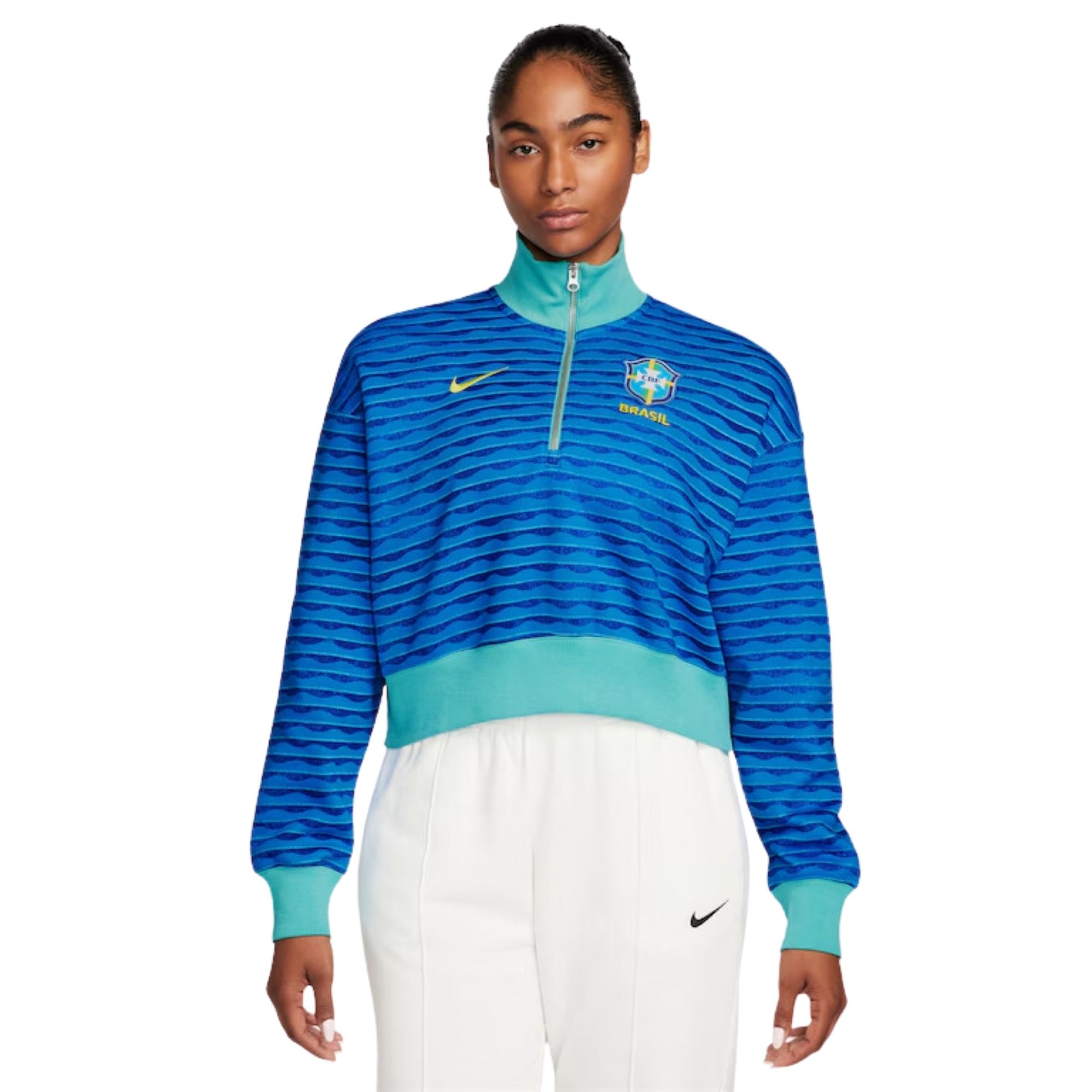 Blusão Brasil Nike Cbf Phoenix Feminino - Azul