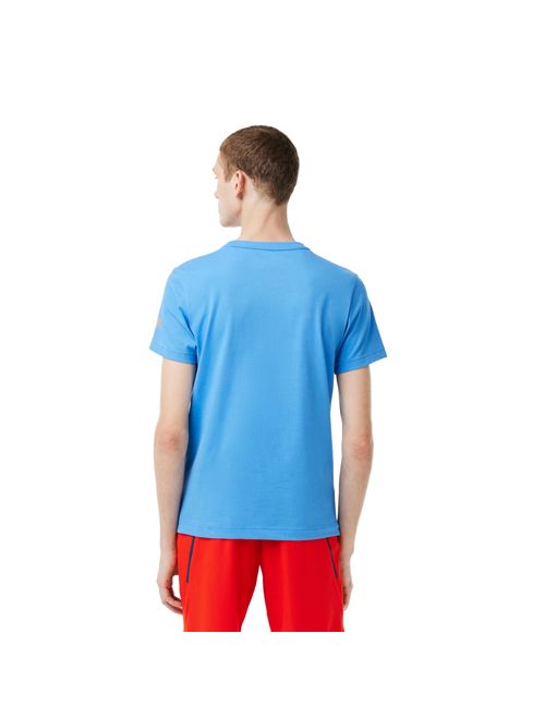Camiseta Lacoste Tennis X Novak Djokovic Masculina - Azul/Laranja