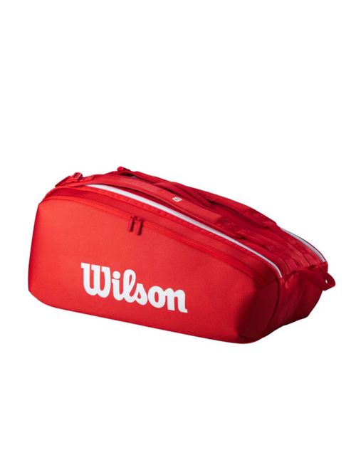 Raqueteira Wilson Super Tour 9Pk Unissex - Vermelha