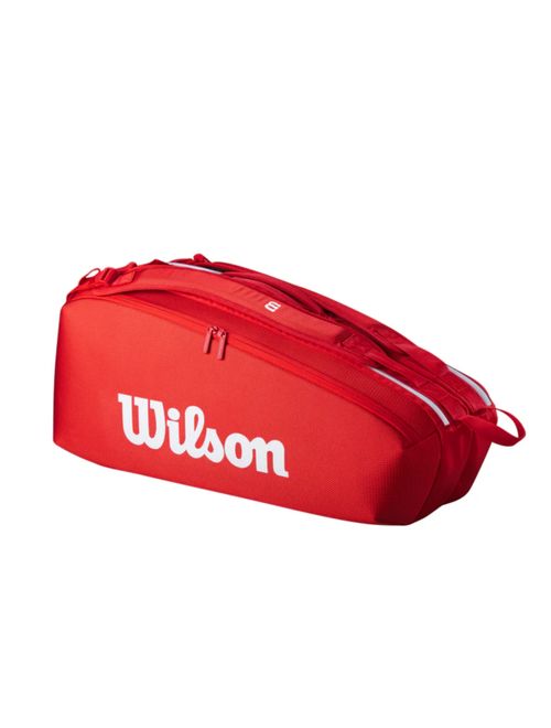 Raqueteira Wilson Super Tour 6 Pk Unissex - Vermelha
