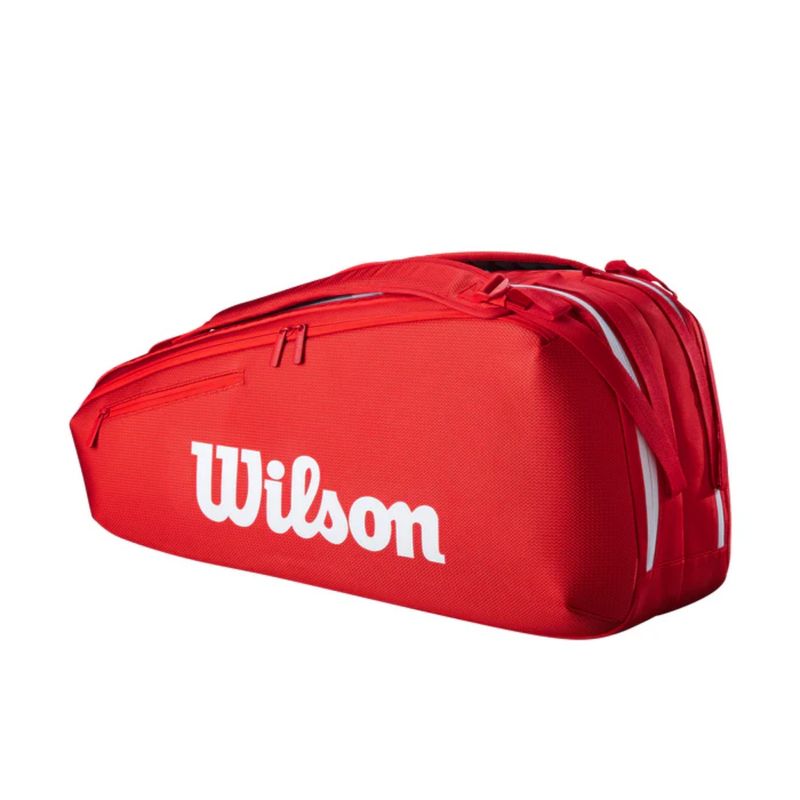raqueteira-wilson-super-tour-6-pk-unissex-vermelha