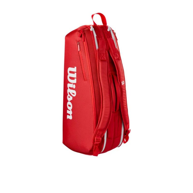 raqueteira-wilson-super-tour-6-pk-unissex-vermelha