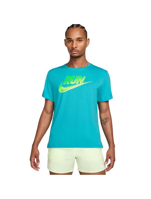 Camiseta T Nike Miler Run Energy Masculina - Verde