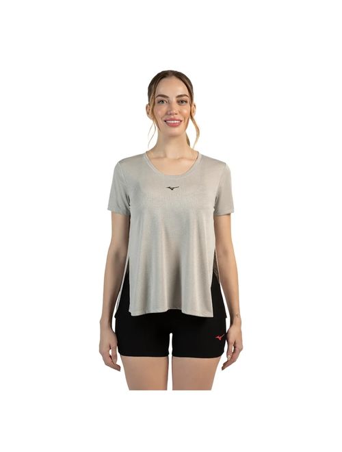 Camiseta Mizuno Soul Fit Fre Feminina - Cinza