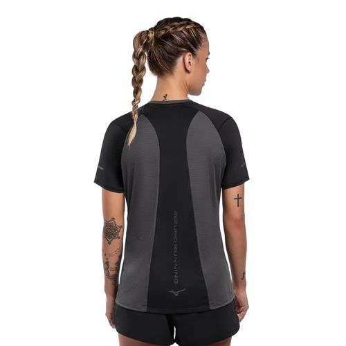 Camiseta Mizuno High Feminina - Grafite/Preta