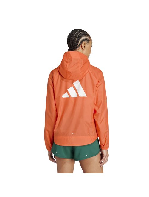 Jaqueta Adidas Corta Vento Maratona Rio Feminina - Laranja
