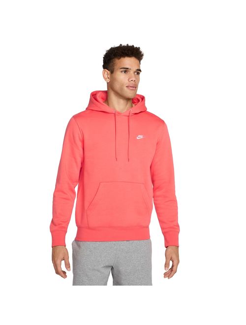 Blusão Com Capuz Nike Club Fleece Hoodie Masculino - Laranja