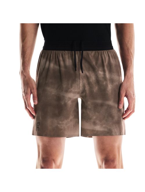 Shorts On Running Performance Aop 7P Masculino - Marrom