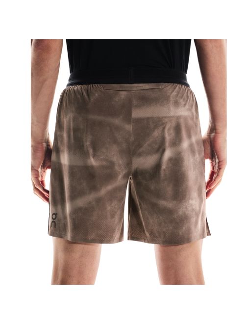 Shorts On Running Performance Aop 7P Masculino - Marrom