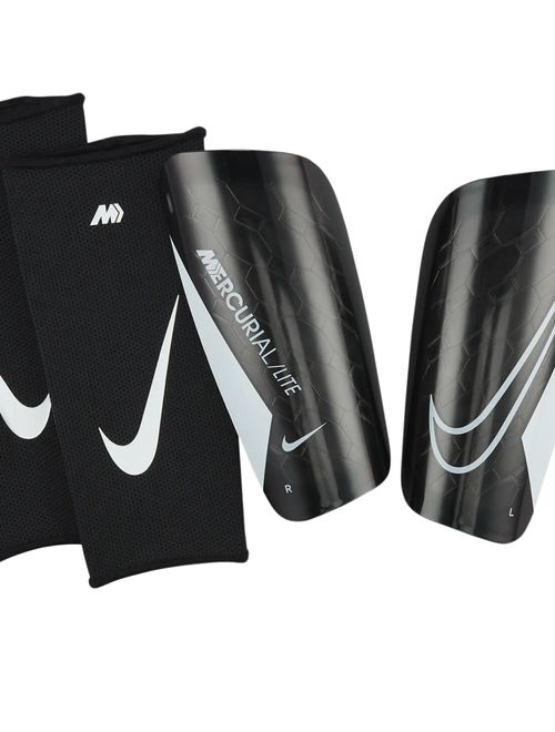 Caneleira Nike Mercurial Lite Masculina - Preta/Branca