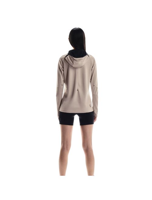 Jaqueta On Running Climate Zip Hoodie Feminina - Bege