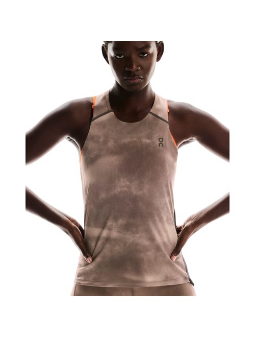 Regata On Running Performance Tank Aop Feminina - Marrom