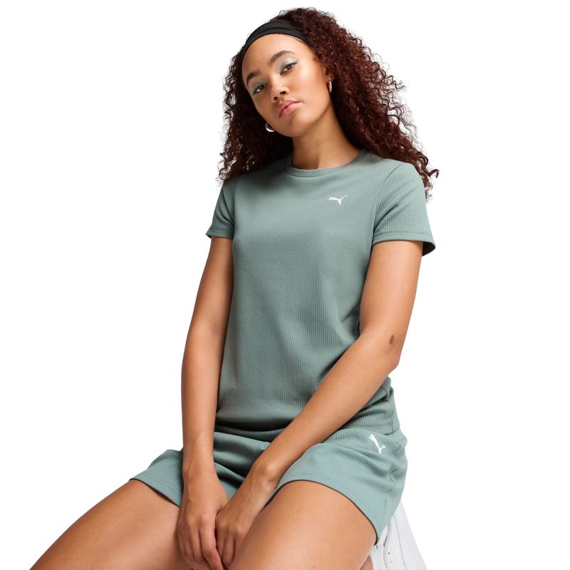 camiseta-puma-ess-elevated-rib-feminina-verde