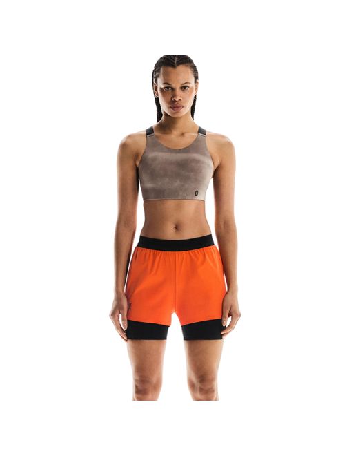Top On Running Performance Bra Aop Feminino - Marrom