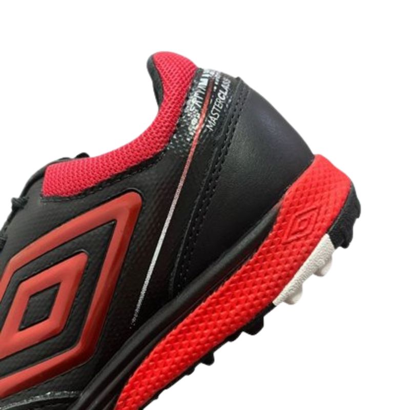 chuteira-society-umbro-adamant-master-class-pro-bump-masculina-preta-vermelha