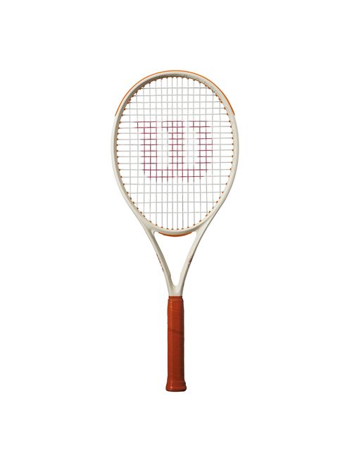 Raquete De Tênis Wilson Clash 2025 100 V3 Rg Unissex - Branca/Laranja