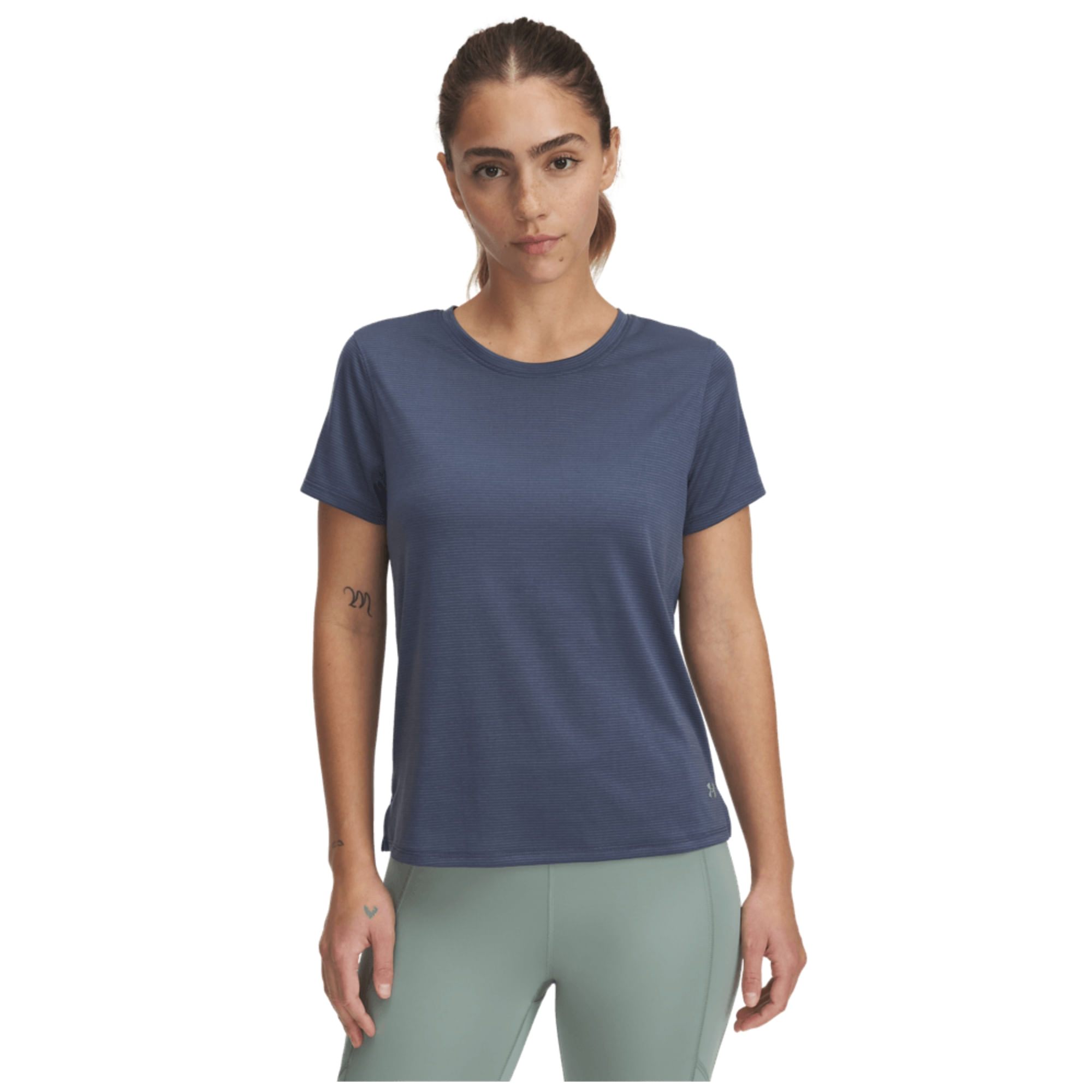 Camiseta Under Armour Launch Shortsleeve Feminina - Cinza