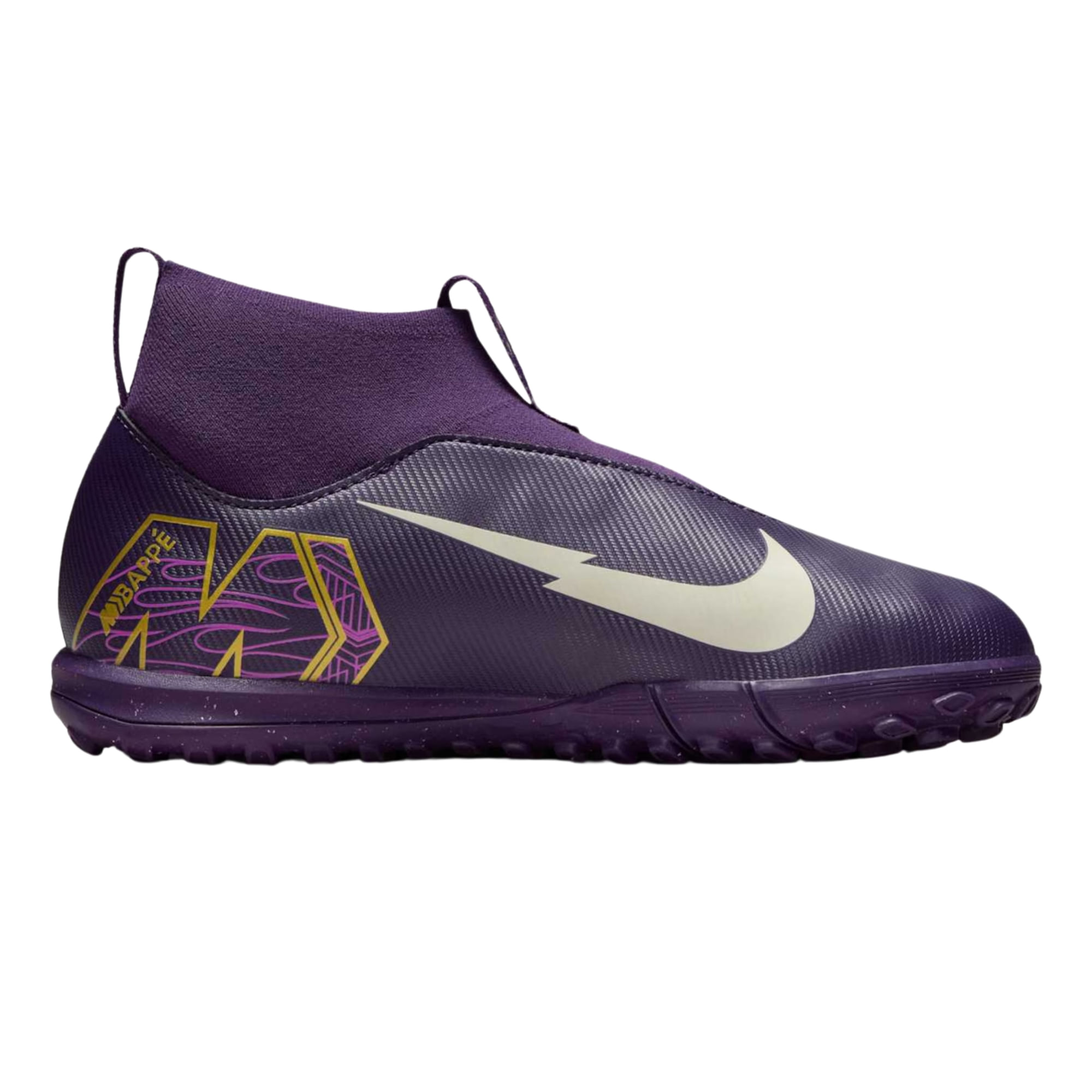 Chuteira Society Nike Mercurial Superfly 10 Academy Kylian Mbappé Infantil - Roxo
