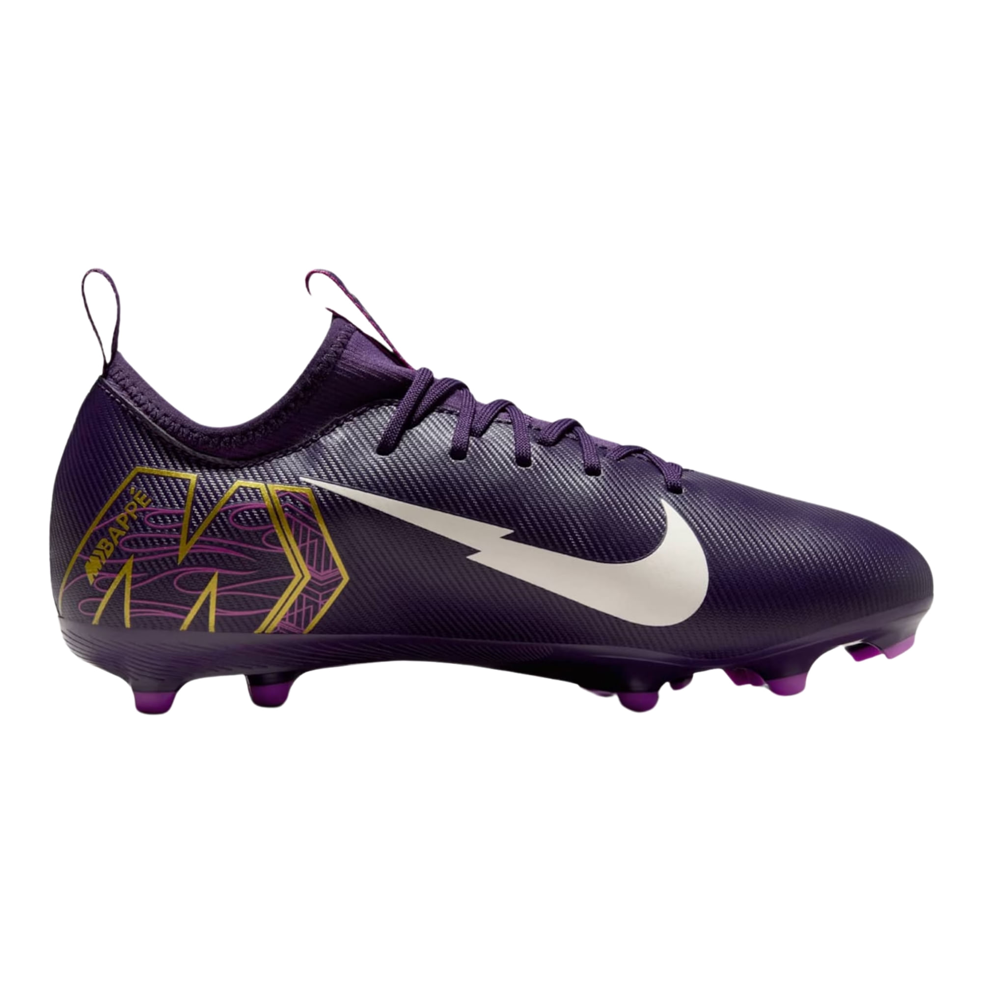 Chuteira Campo Nike Mercurial Vapor 16 Kylian Mbappé Academy Infantil - Roxo