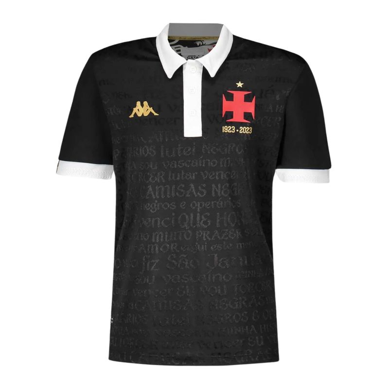 Camisa-Vasco-Iii-23-24-Kappa-Infantil---Preta