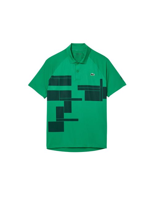 Camisa Polo Lacoste Tennis X Novak Djokovic Regular Fit Masculina - Verde