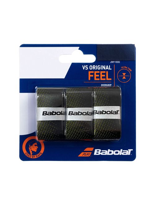 Overgrip Babolat Vs Original X3 Unissex - Preto/Amarelo