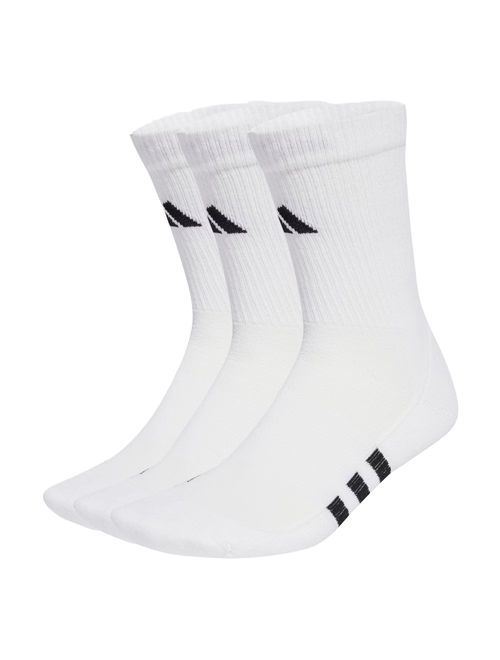 Kit Meias Adidas Cano Alto Performance Amortecidas Unissex - Branca