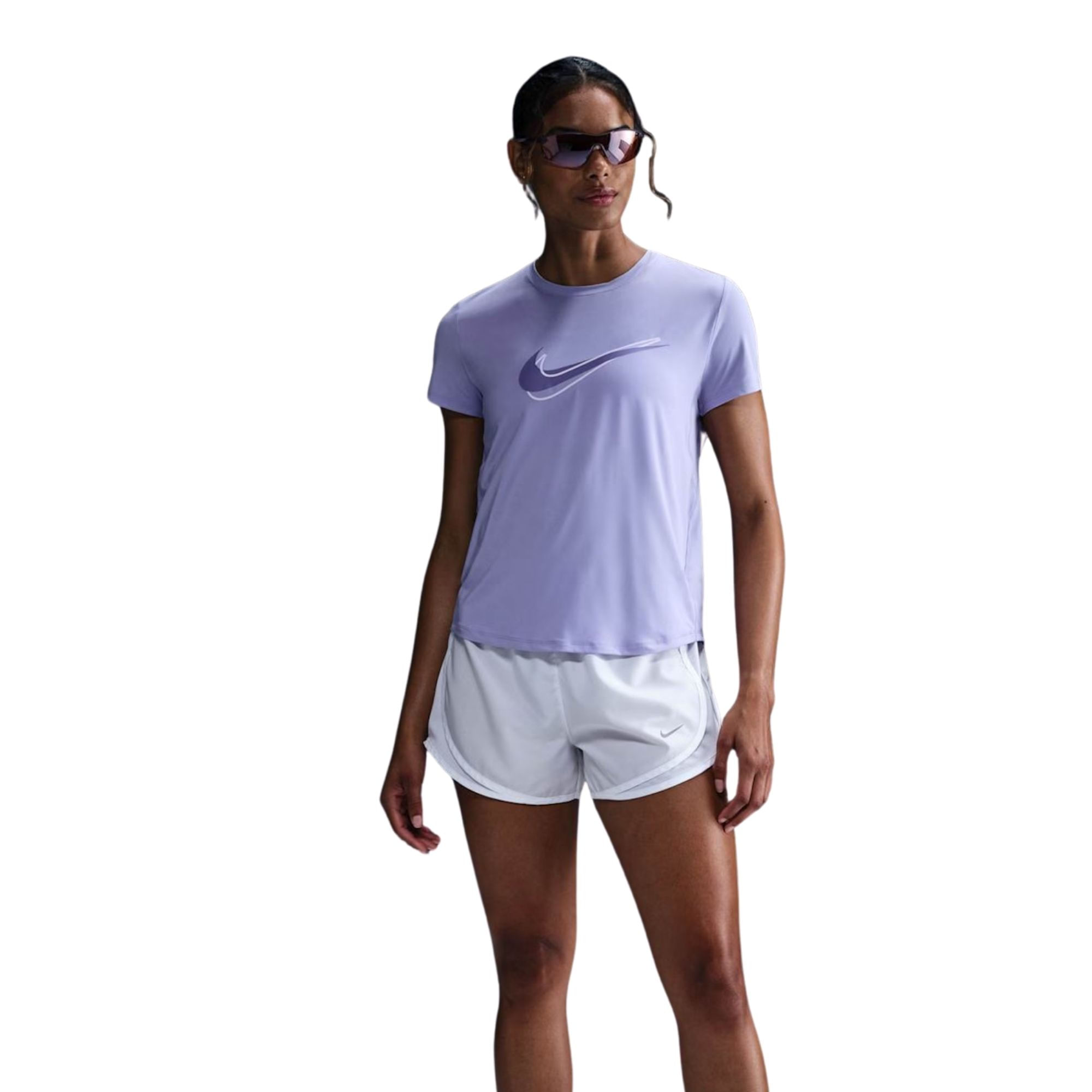 Camiseta Nike One Swoosh Hbr Feminina - Lilás